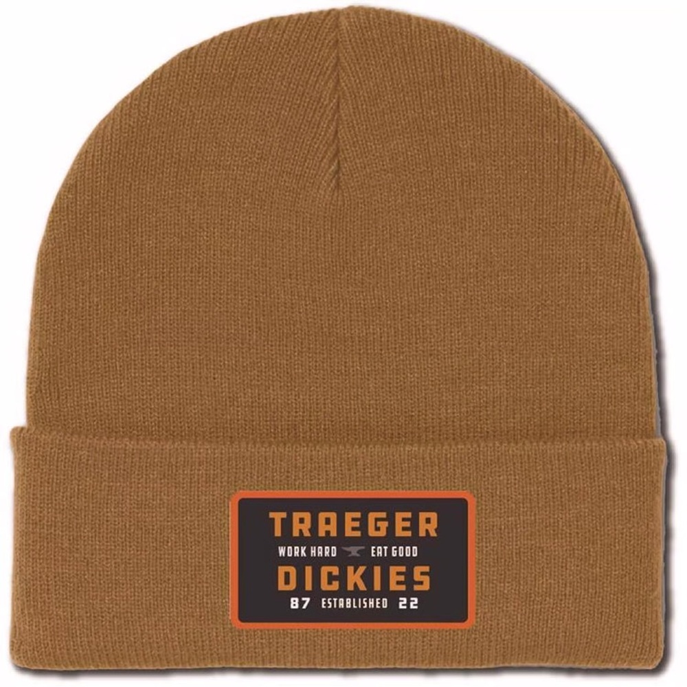 Dickies Traeger Beanie Brown Duck One Size Fits Most Heavyweight Stretch